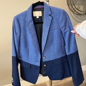 Banana Republic Blue Two Tone Blazer size 8